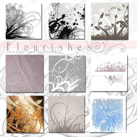 Кисти для Photoshop - Rons Flourishes Brushes Кисти для Photoshop - Rons Flourishes Brushes