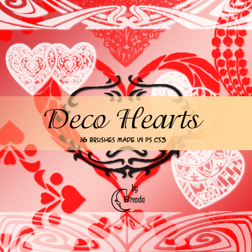 Кисти для Photoshop - Deco Hearts Brushes by Brenda Кисти для Photoshop - Deco Hearts Brushes by Brenda