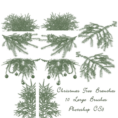Christmas Tree Branch Brushes Christmas Tree Branch Brushes