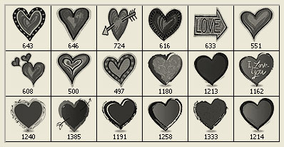 Кисти для Photoshop - Valentine Brushes VI Кисти для Photoshop - Valentine Brushes VI