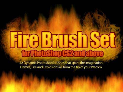 Fire Photoshop Brush Set