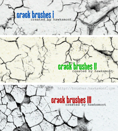 Crack Brush Set by hawksmont Crack Brush Set by hawksmont