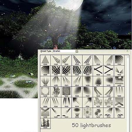 Light Photoshop Brushes
