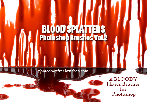 Blood Splatter Photoshop Brushes Part 2 Blood Splatter Photoshop Brushes Part 2