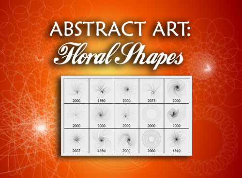 Abstract Art Photoshop Brushes - Floral Shapes