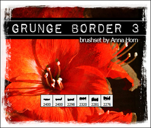 Brushes for Photoshop - Grunge Border Pack 3 Brushes for Photoshop - Grunge Border Pack 3