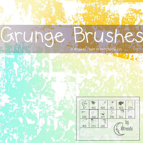 ����� ��� Photoshop - Grunge Brushes Pack 2 by Brenda