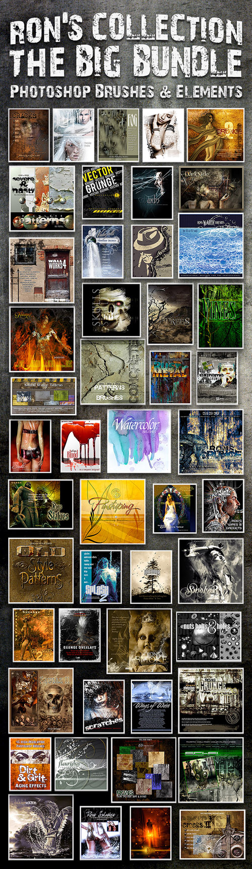 Rons Photoshop Brushes & PSD Sources Big Bundle 2011 Rons Photoshop Brushes & PSD Sources Big Bundle 2011