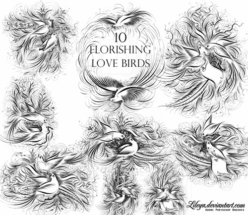Flourishing Love Birds