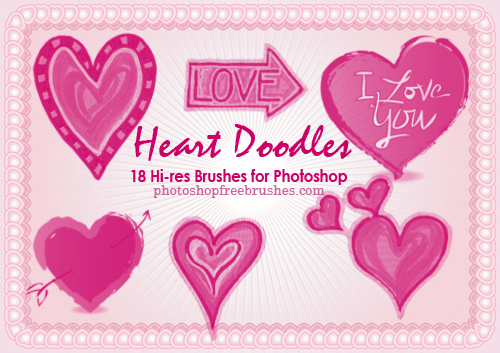 Кисти для Photoshop - Valentine Brushes VI Кисти для Photoshop - Valentine Brushes VI