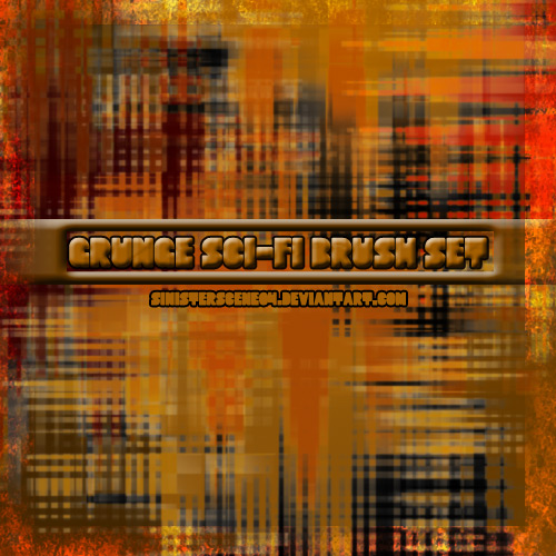 Grunge Sci-fi Brush Set