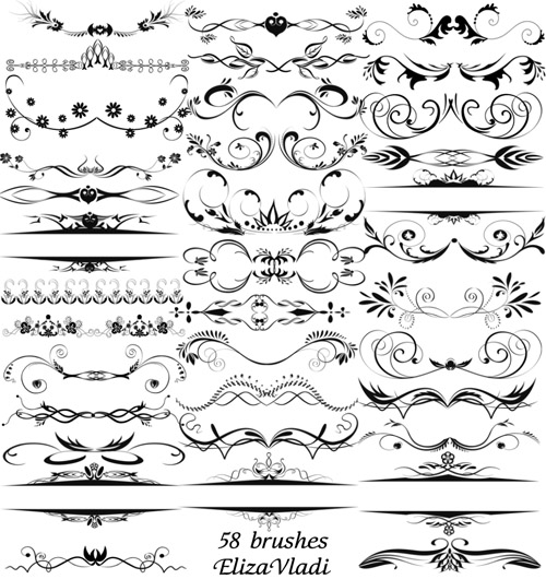 decor element brushes