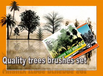 Trees Brushs Pack. ����� ��� Photoshop