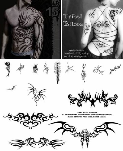 Brushes for Photoshop - Tattoo