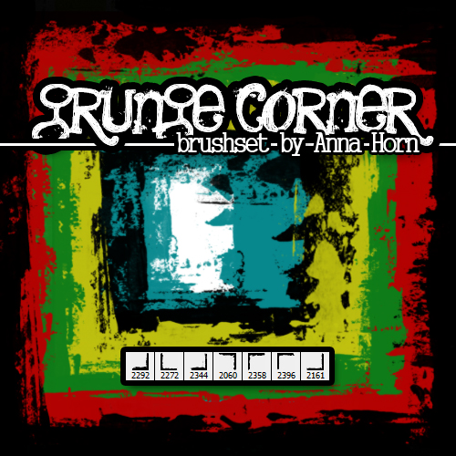 Brushes for Photoshop - Grunge Corner Pack 1 Brushes for Photoshop - Grunge Corner Pack 1