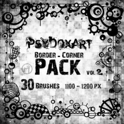 Border - Corner Brushes. ����� ��� Photoshop
