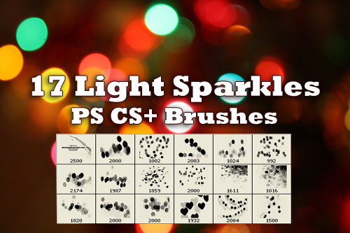 17 Sparkle of Lights Photoshop Brushes