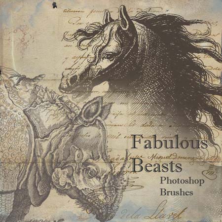 Fabulous Beasts Photoshop Brushes