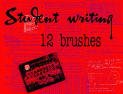 Student Writing Brushes. ����� ��� Photoshop