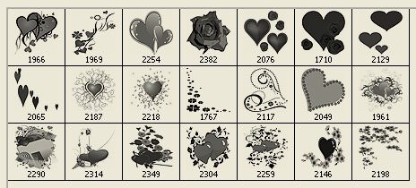 Кисти для Photoshop - Heart and Flower Brushes Кисти для Photoshop - Heart and Flower Brushes