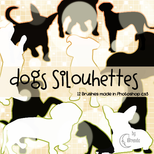 Кисти для Photoshop - Dogs Silhouettes Brushes by Brenda Кисти для Photoshop - Dogs Silhouettes Brushes by Brenda