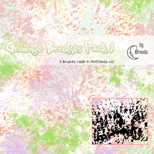 Кисти для Photoshop - Grunge Brushes Pack 1 by Brenda Кисти для Photoshop - Grunge Brushes Pack 1 by Brenda