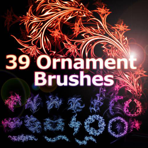 39 Ornament Brushes 39 Ornament Brushes