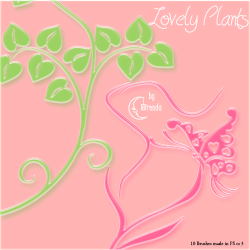 Кисти для Photoshop - Lovely Plants Brushes by Brenda Кисти для Photoshop - Lovely Plants Brushes by Brenda