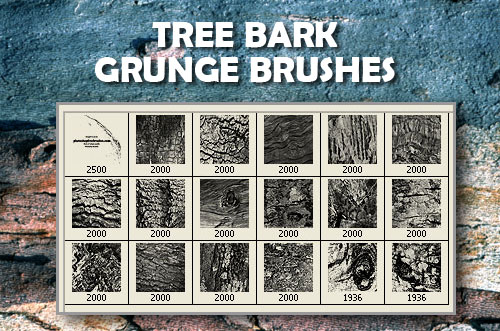 Tree Bark Grunge Brushes Tree Bark Grunge Brushes