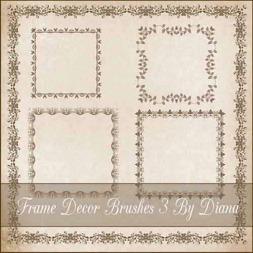 Decor Frame Brushes 3 by Diana Creations   