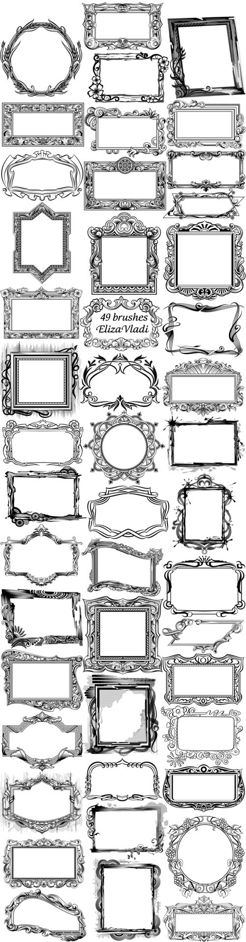 gorgeous frames brushes