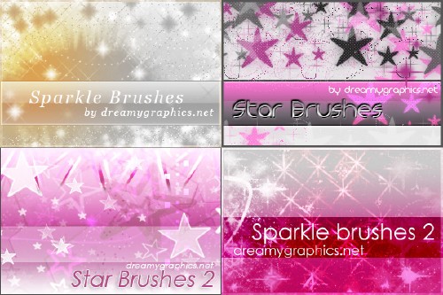 Sparkle and star brushes Sparkle and star brushes