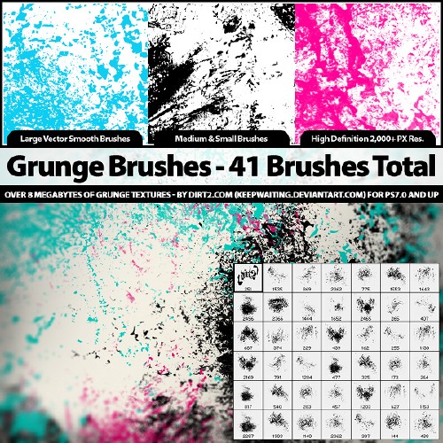 41 Grunge Brushes