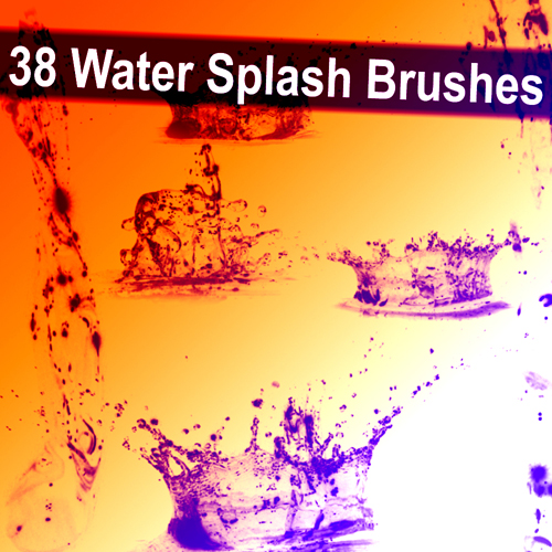 38 Water Splash Brushes