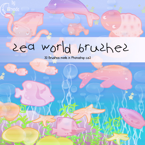 Кисти для Photoshop - Sea World Brushes by Brenda Кисти для Photoshop - Sea World Brushes by Brenda