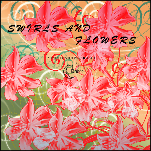 Кисти для Photoshop - Swirls and Roses Brushes by Brenda Кисти для Photoshop - Swirls and Roses Brushes by Brenda