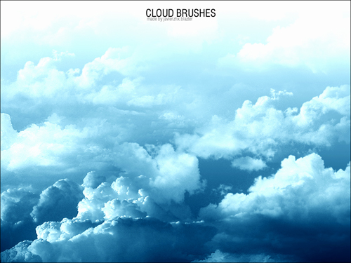 ABR Кисти для Adobe Photoshop - Голубые Облака ABR Кисти для Adobe Photoshop - Голубые Облака