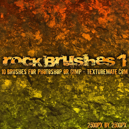 Rock Brush Pack for Photoshop or Gimp Rock Brush Pack for Photoshop or Gimp