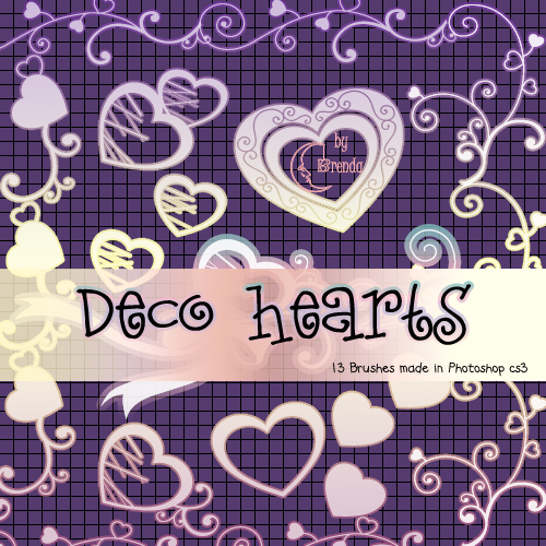 Кисти для Photoshop - Decorative Hearts by Brenda Кисти для Photoshop - Decorative Hearts by Brenda