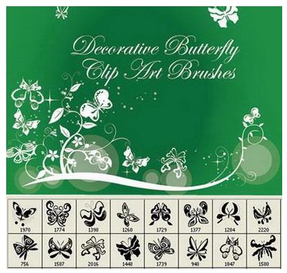 Decorative Butterflies Photoshop Brushes Decorative Butterflies Photoshop Brushes