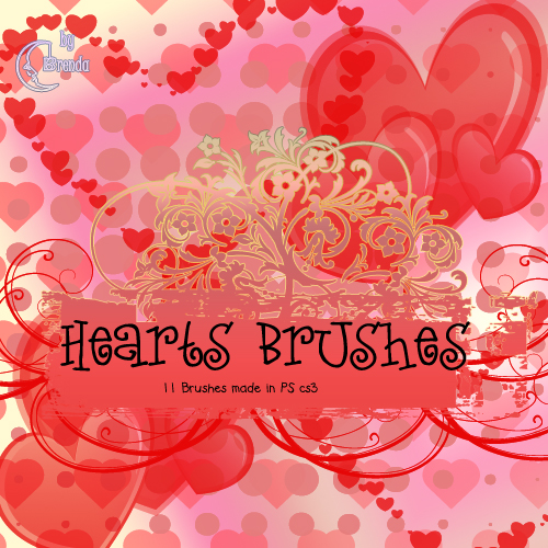 Кисти для Photoshop - Hearts Brushes by Brenda Кисти для Photoshop - Hearts Brushes by Brenda