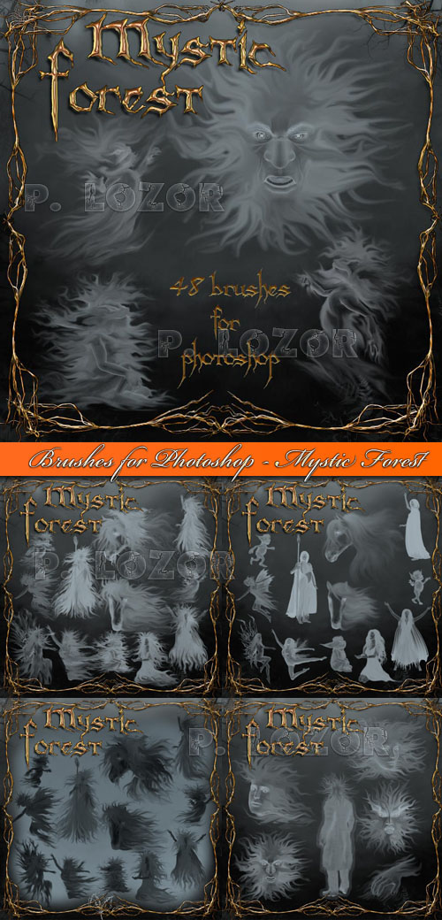 Brushes for Photoshop - Mystic Forest