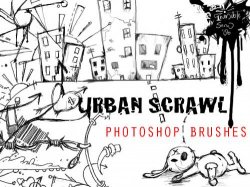 Urban Scrawl &amp; Hip Hop Brushes. ����� ��� Photoshop