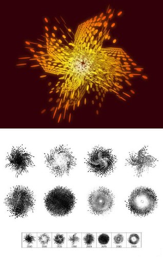 High-resolution scattered-site PS brushes