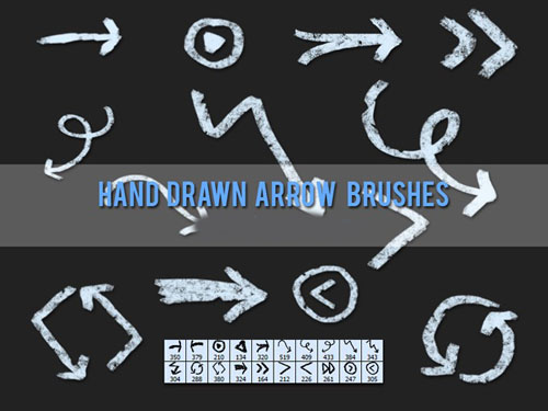 Brushes for Photoshop - Grungy Hand Drawn Arrow Brushes for Photoshop - Grungy Hand Drawn Arrow