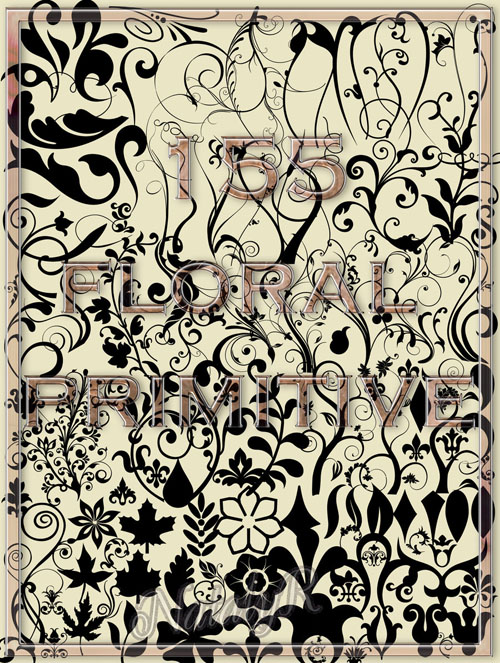 Brushes for Photoshop - 155 Floral Primitive Brushes for Photoshop - 155 Floral Primitive