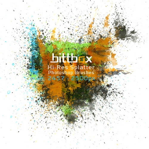 Brushes for Photoshop - HiRes Splatter