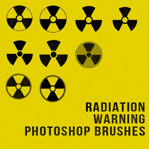 Brushes for Photoshop - Radiation Warning Symbol Brushes for Photoshop - Radiation Warning Symbol