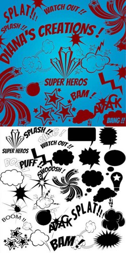 Comic Action Brushes Comic Action Brushes