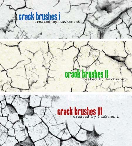 Crack Brushes Collection - 3 Sets